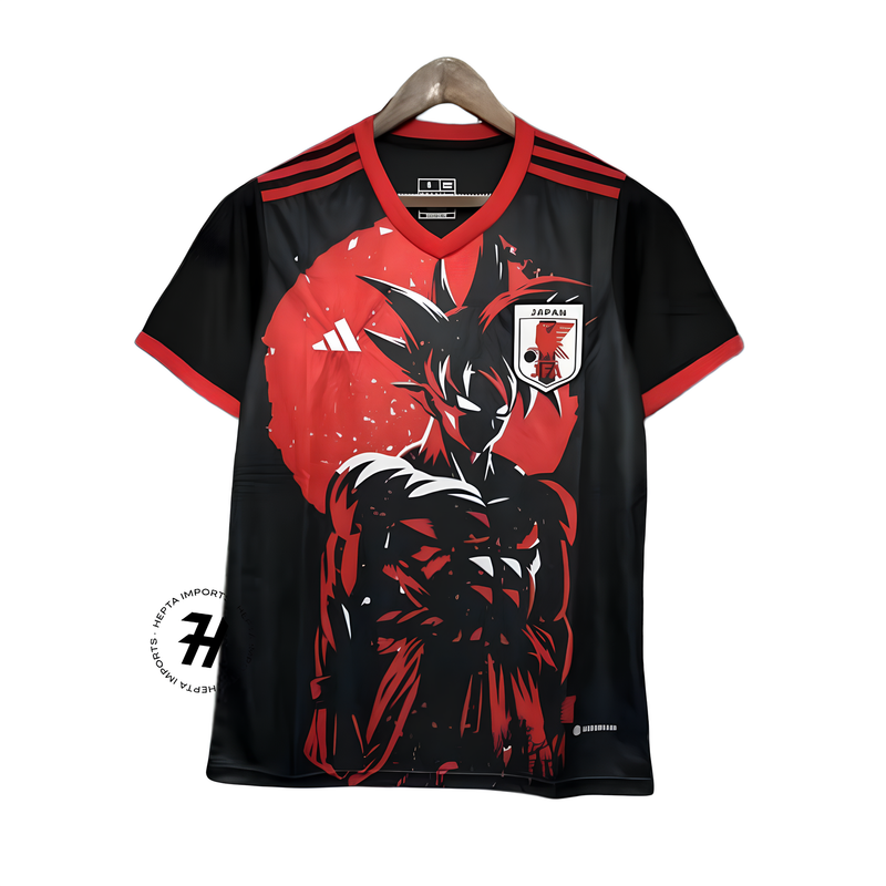 Camisa Japão Edição Dragon Ball Goku  – 2024 - Torcedor Masculino - Vermelho e Preto