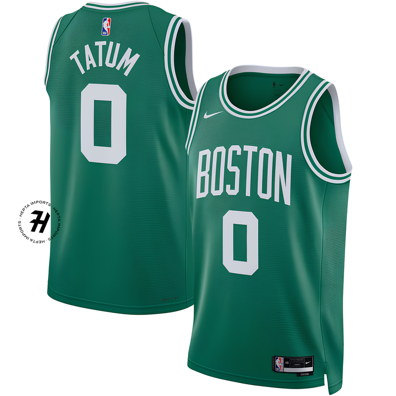 Camisa unissex Boston Celtics Jayson Tatum Nike Kelly Green Swingman - Icon Edition