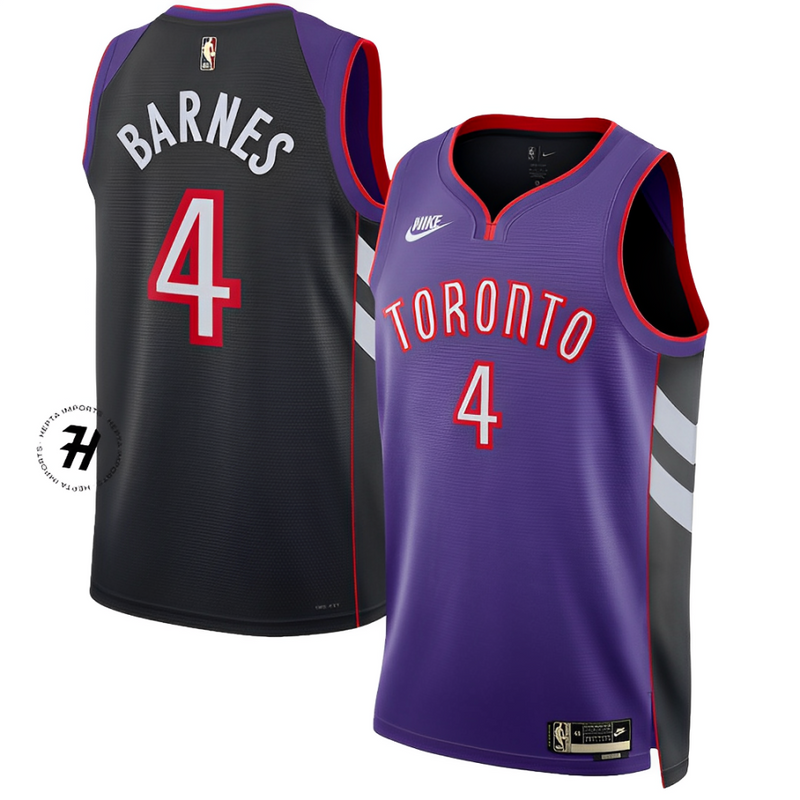 Unisex Toronto Raptors Scottie Barnes Nike Purple 2024/25 Swingman Jersey - Classic Edition