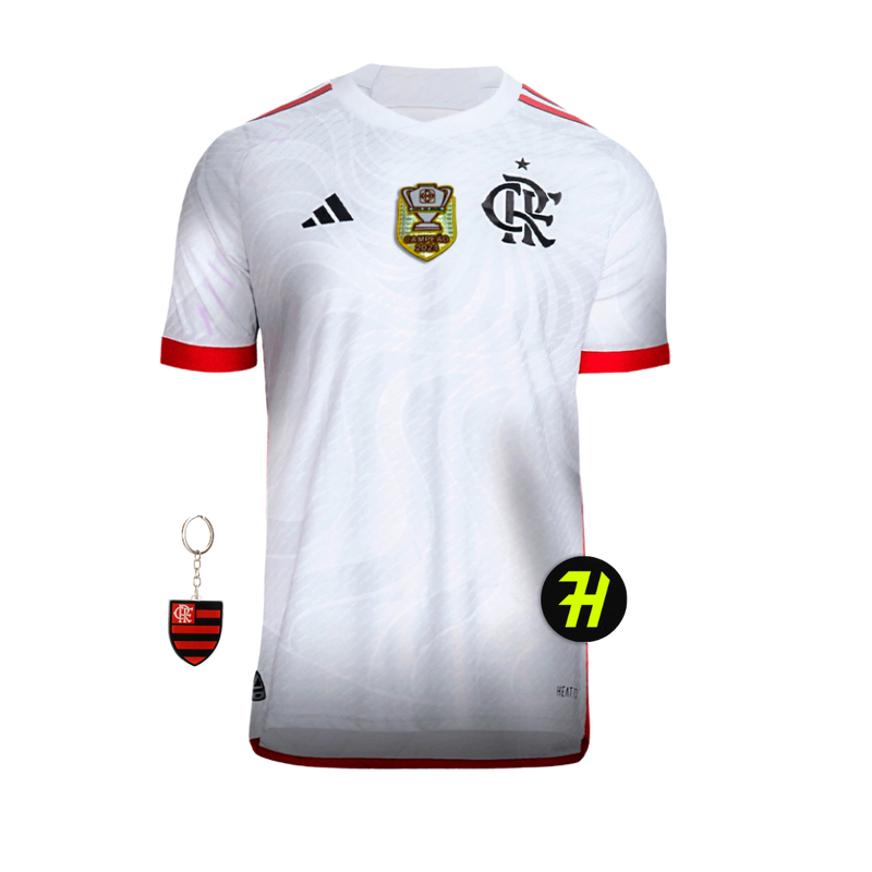 Camisa Flamengo Away 2024/25 + Patch Campeão da Copa do Brasil 2024 + Chaveiro de Brinde