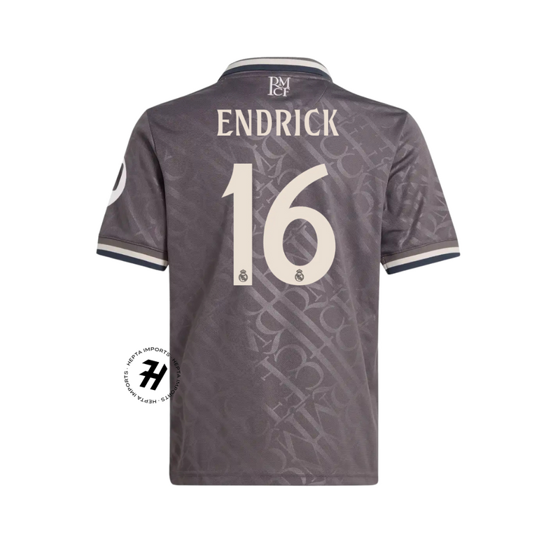 Camisa Real Madrid Third 24/25 - Endrick #16 - Masculina Torcedor