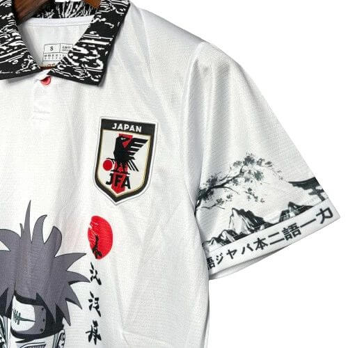 Camisa Japão Anine Naruto Pain Yahiko Akatsuki  – 24/25 - Torcedor Masculino - Branco com detalhes em Preto