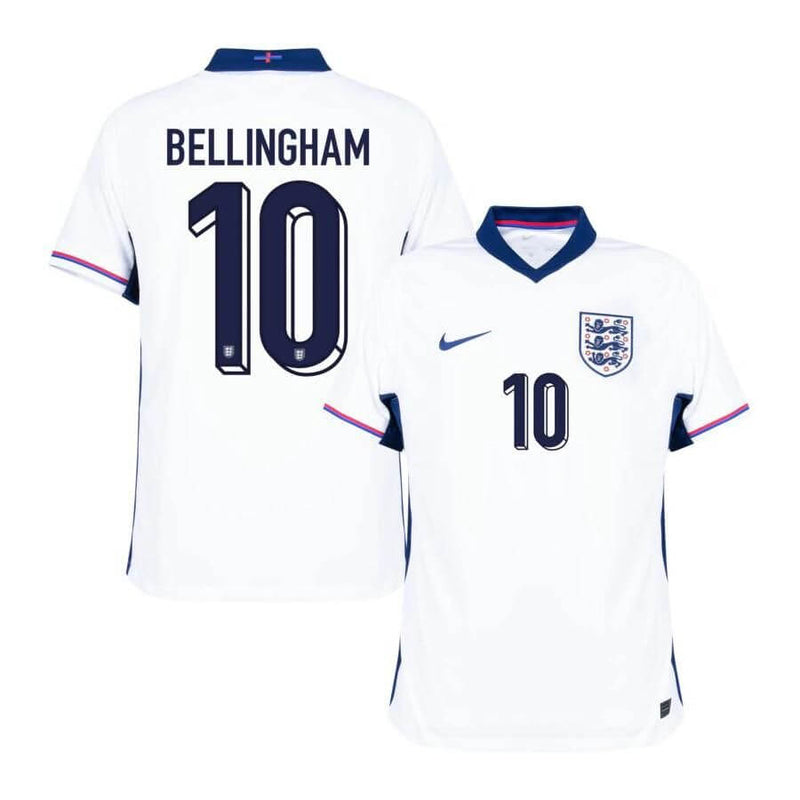 Camisa Seleção Inglaterra Home 24/25 - Bellingham 10 Torcedor Masculina - Branco