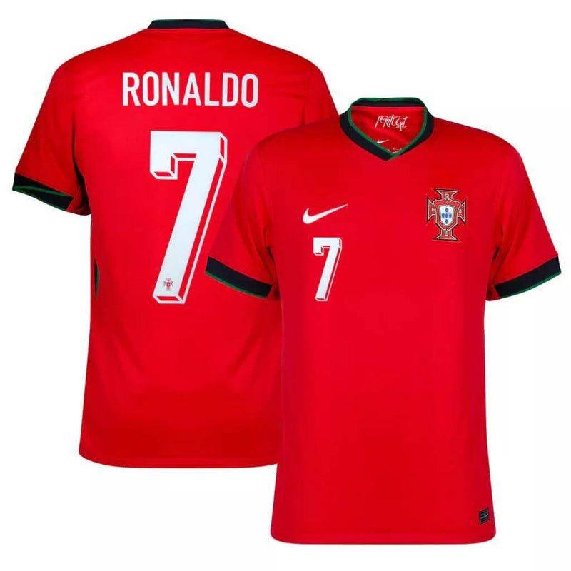 Camisa Portugal I 24/25 Ronaldo 7 - Torcedor Masculina