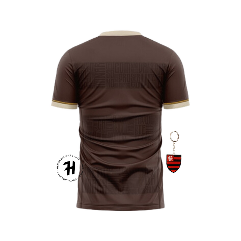 Camisa “Novembro Negro Flamengo 2024 Identidade - Masculina + Chaveiro de Brinde