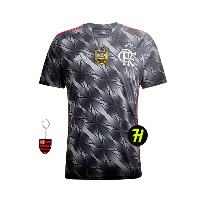 Camisa Flamengo Third 2024/25 + Patch Campeão da Copa do Brasil 2024 + Chaveiro de Brinde