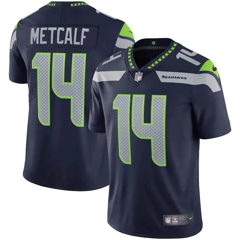 Camisa NFL Seattle Seahawks Metcalf 14 Nike Limited Jersey - Azul Marinho