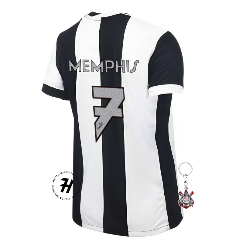 Camisa Corinthians Third 2024/25 - Memphis 7 + Chaveiro de Brinde - Masculina Torcedor