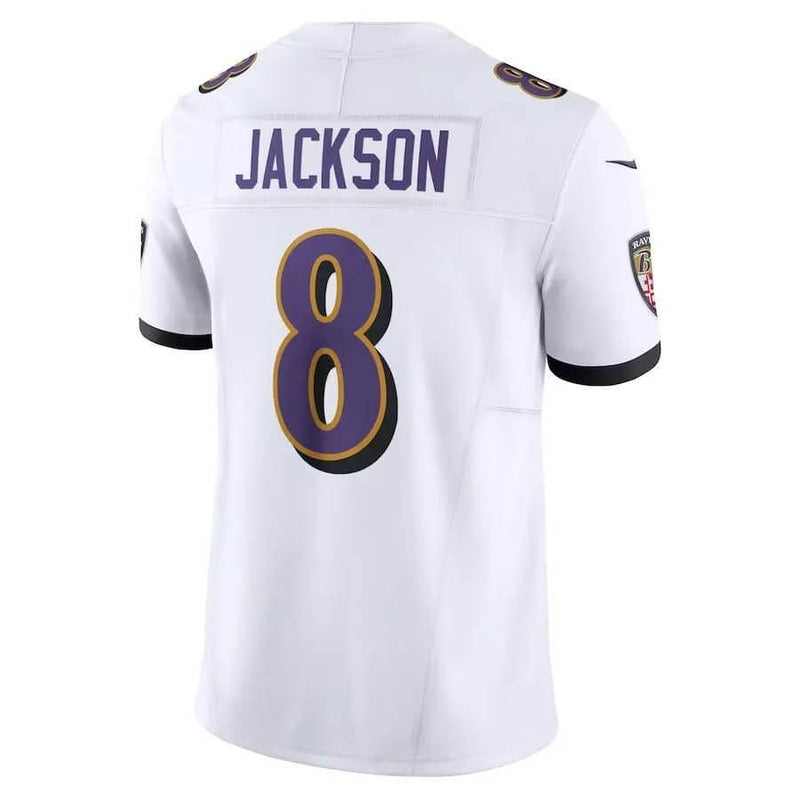 Camisa NFL Baltimore Ravens Lamar Jackson 8 - Limited Jersey - Branca