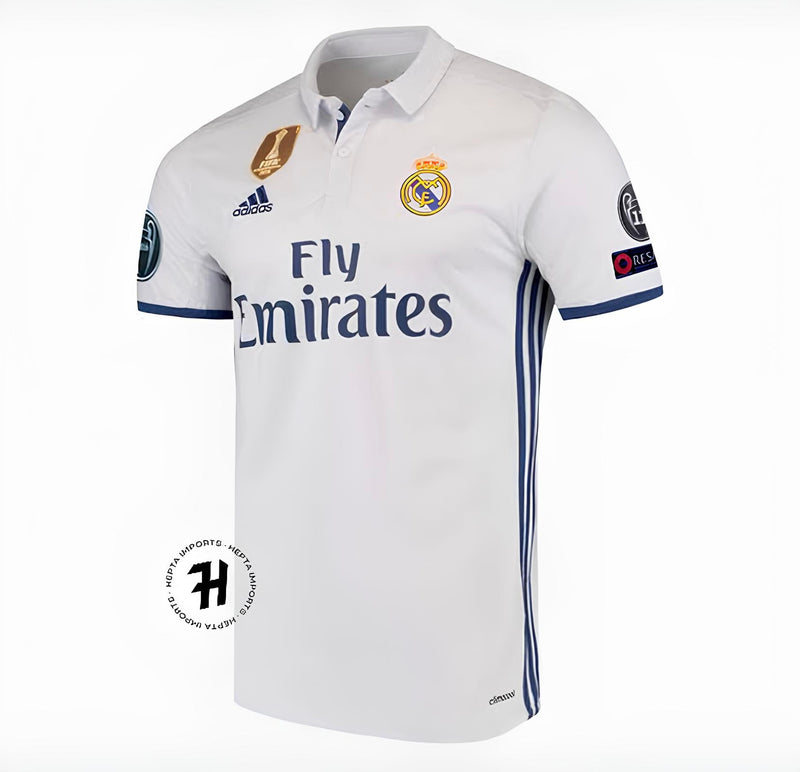 Camisa Retrô Real Madrid Home 16/17 - Adidas Torcedor Masculina - RONALDO #7