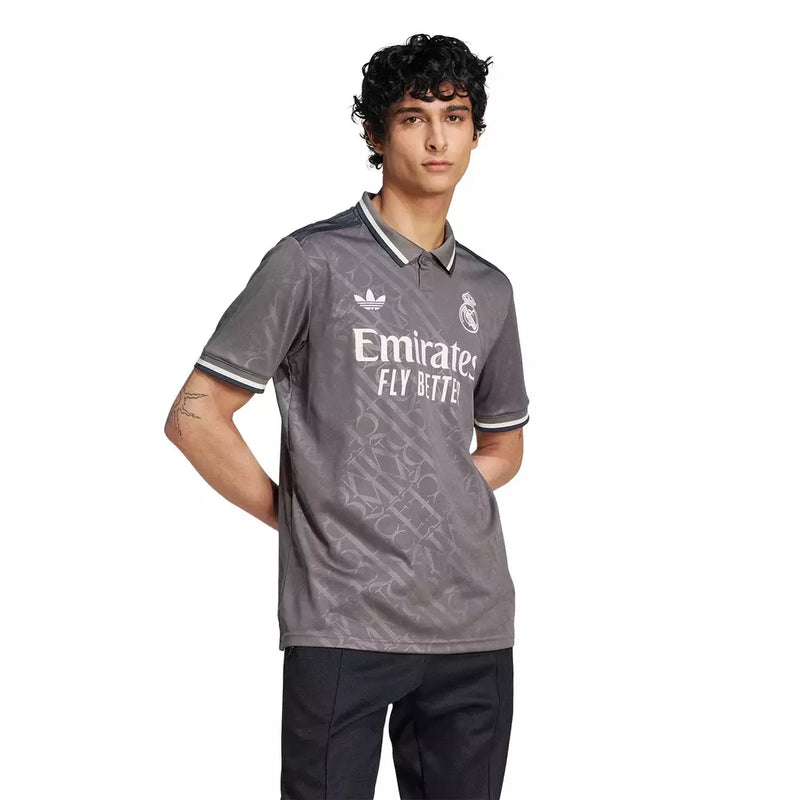 Camisa Real Madrid Third 24/25 Torcedor Masculina - Cinza