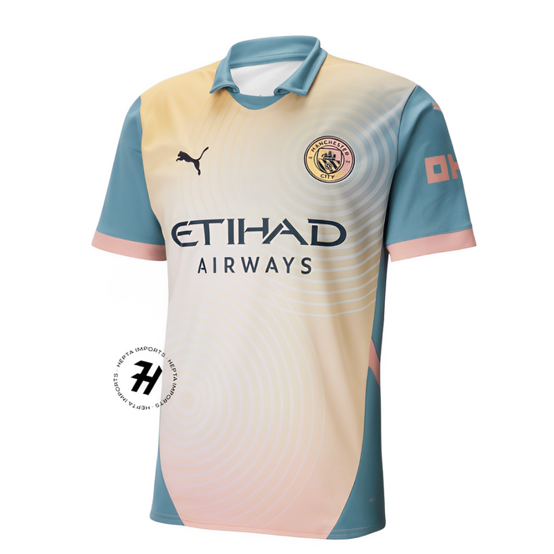 Camisa Manchester City IIII 2024/25 Masculina Torcedor - Oasis