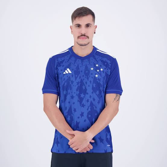 Camisa Cruzeiro Home 24/25 Torcedor Masculina - Azul Royal