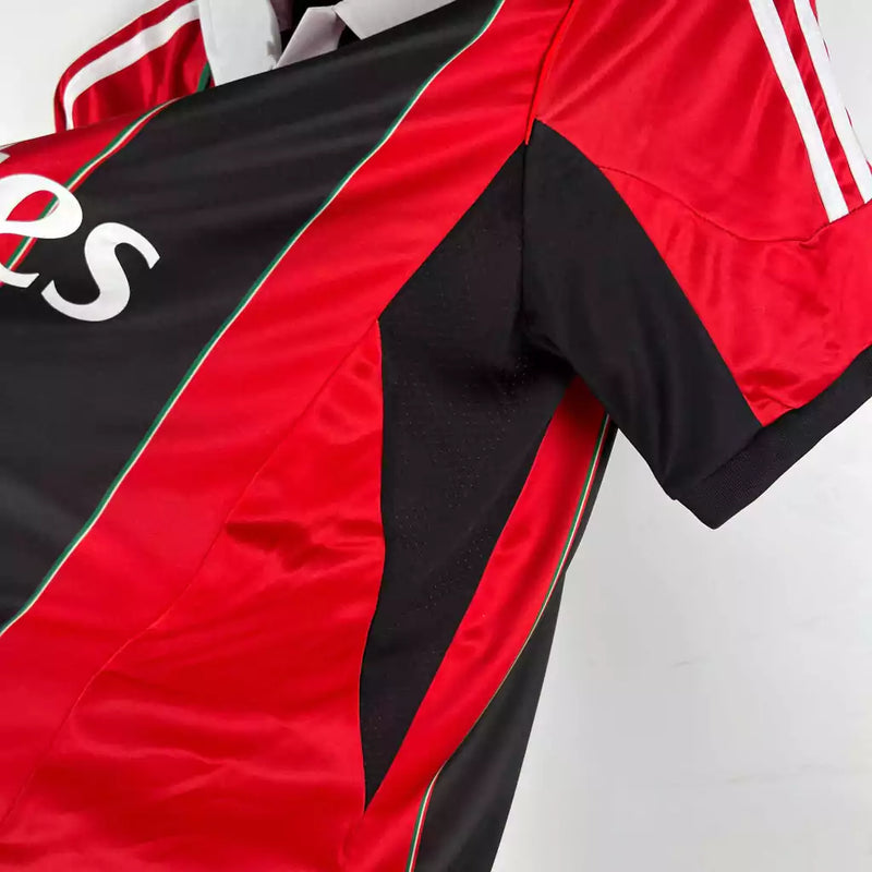 Camisa Retro AC Milan I 12/13 Adidas Masculina - Vermelho