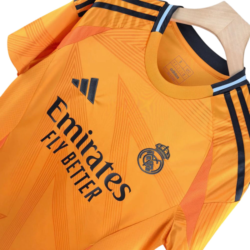 Camisa Real Madrid Away 24/25 Torcedor Masculina - Laranja