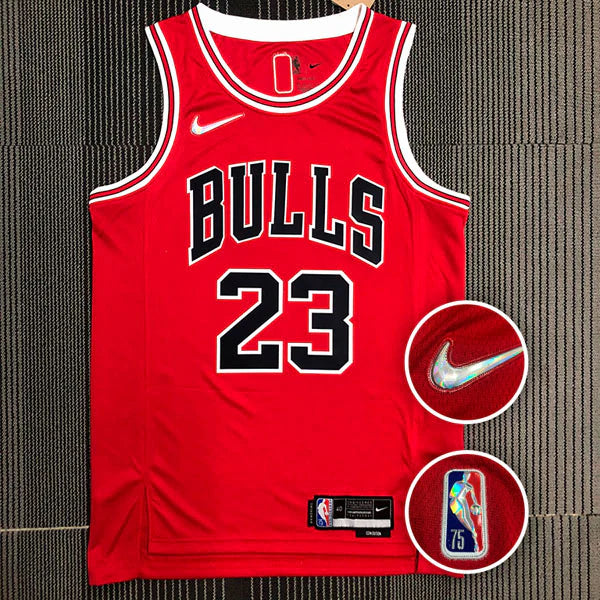 Regata NBA Chicago Bulls Icon Edition Michael Jordan Vermelha