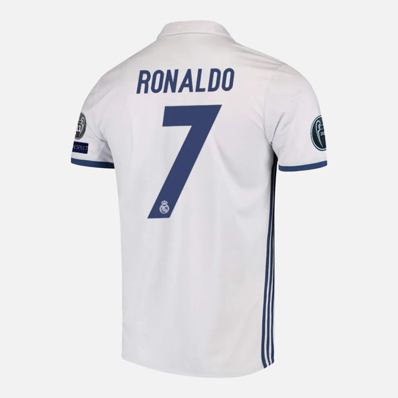 Camisa Retrô Real Madrid Home 16/17 - Adidas Torcedor Masculina - RONALDO