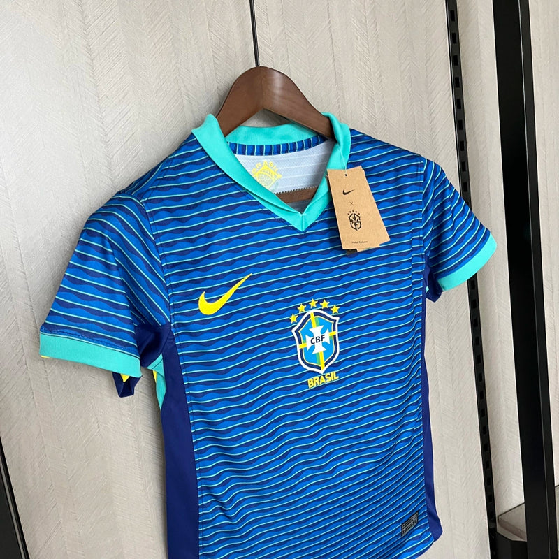 Camisa Feminina Brasil Nike 24/25 - Azul Baby Look