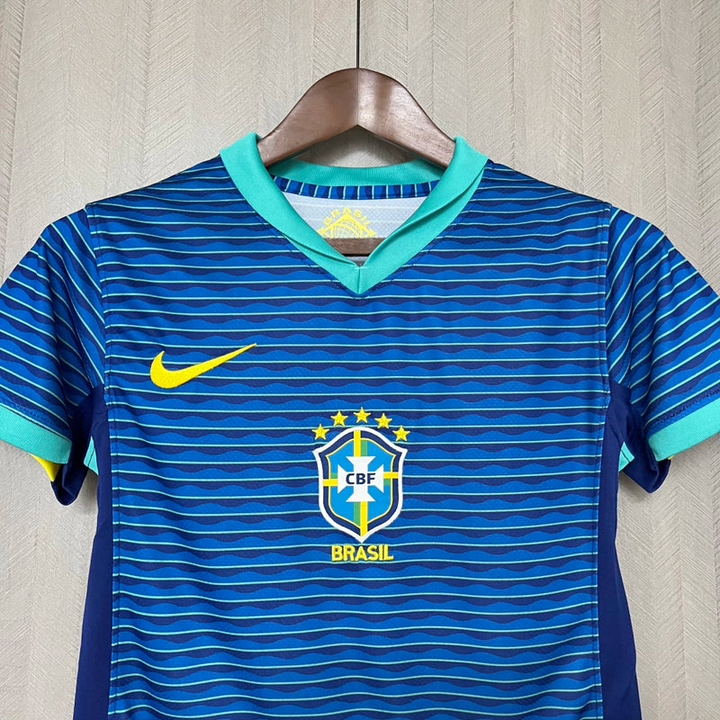 Camisa Feminina Brasil Nike 24/25 - Azul Baby Look