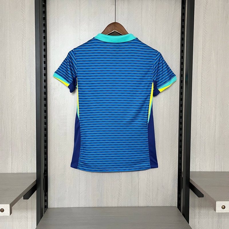 Camisa Feminina Brasil Nike 24/25 - Azul Baby Look