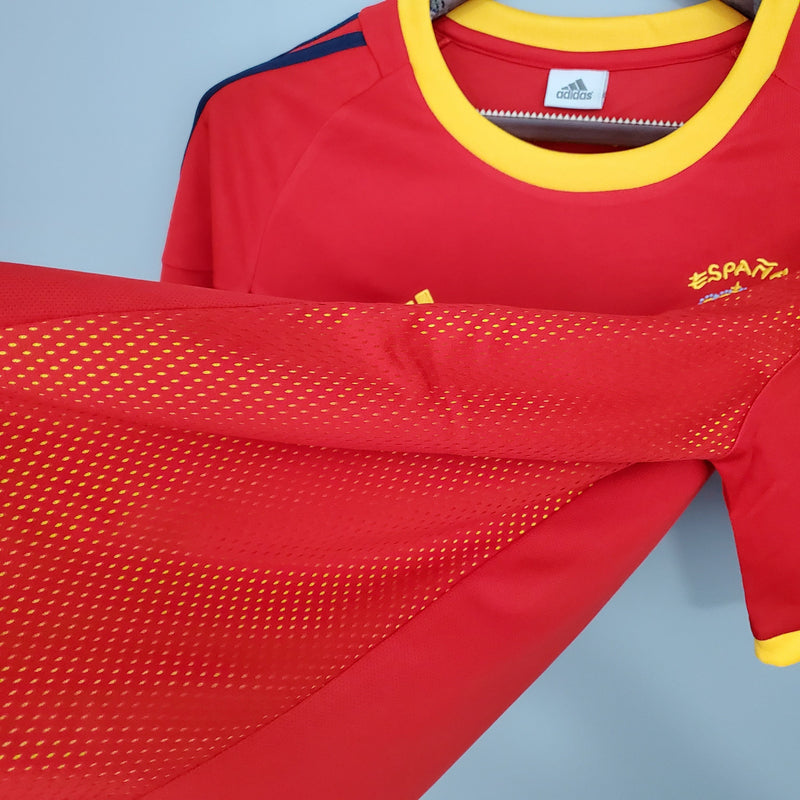 Camisa Espanha Home (1) 2002 Adidas Retrô Masculina