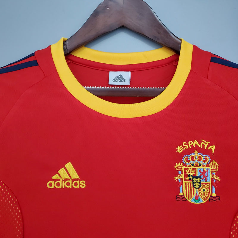 Camisa Espanha Home (1) 2002 Adidas Retrô Masculina