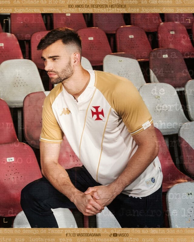 Camisa do Vasco Da Gama Third 2024/25 - Torcedor Masculina + Chaveiro de Brinde - Lançamento