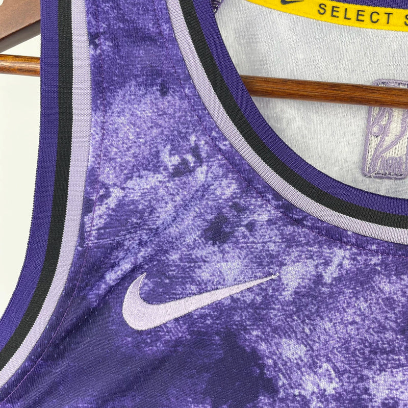 Los Angeles Lakers - Select Series Tie Dye 2023 - Masculina - Mesclado Roxo