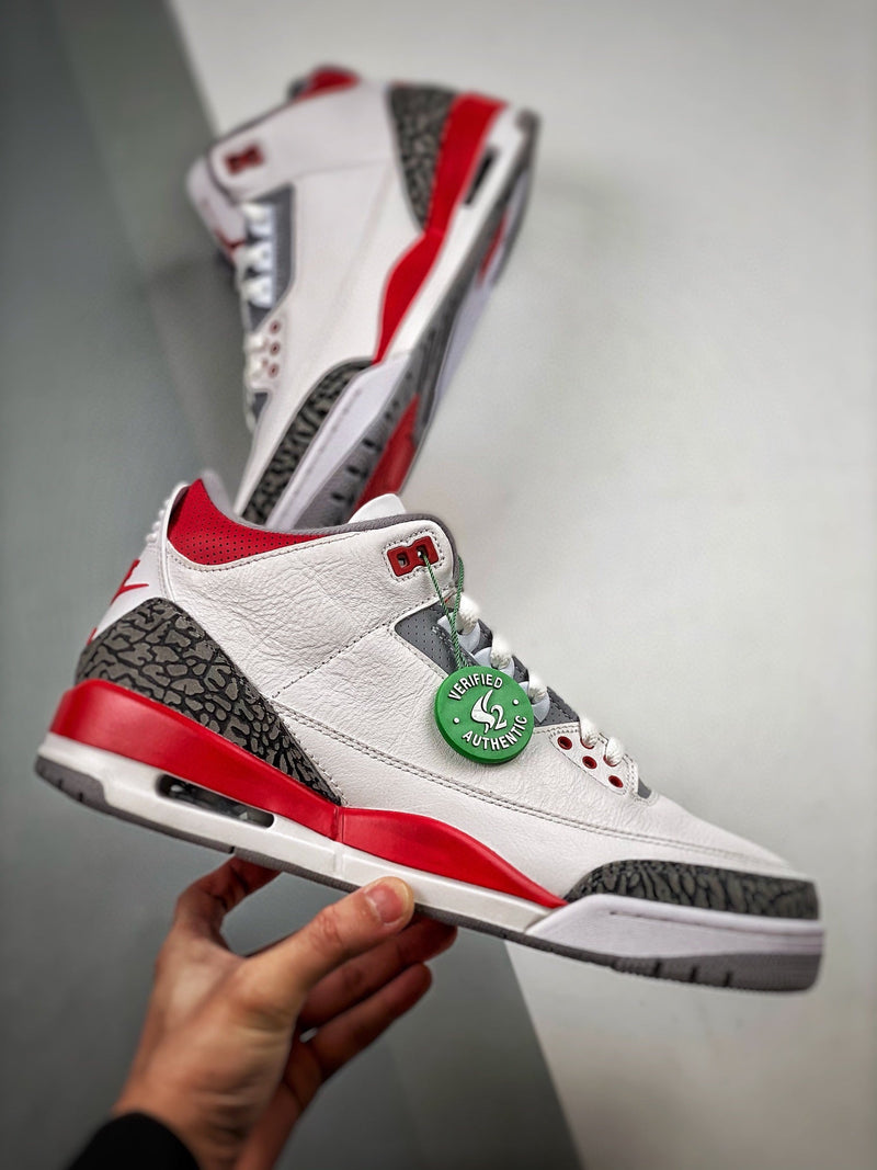 Tênis Nike Air Jordan 3 Retro "Fire Red" - Rei da Pelada