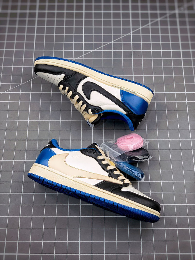 Tênis Travis Scott x Nike Air Jordan 1 Low 'Fragment Design' - Rei da Pelada