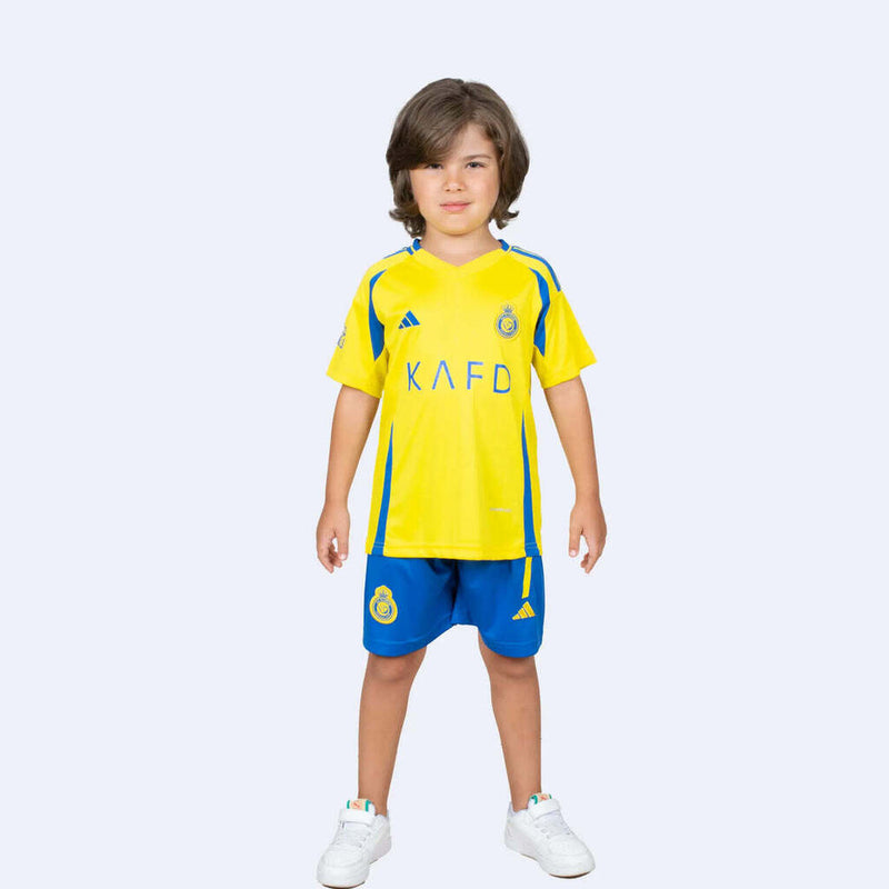 Kit Infantil Al Nassr Home 24/25 - Amarelo