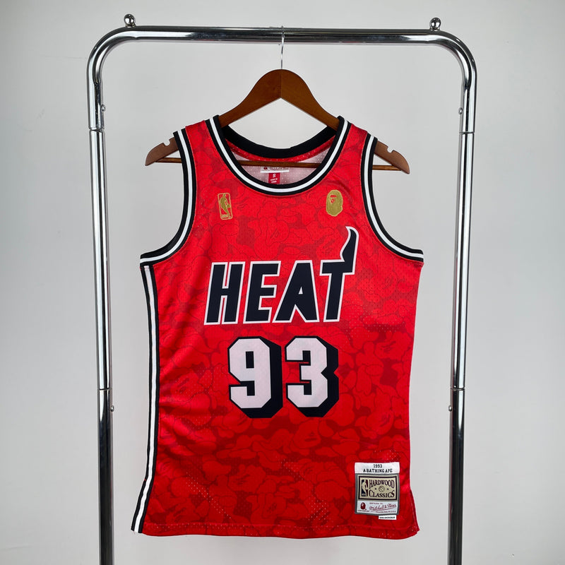 Regata Miami Heat Mitchell & Ness BAPE Edition 1993 - Rei da Pelada