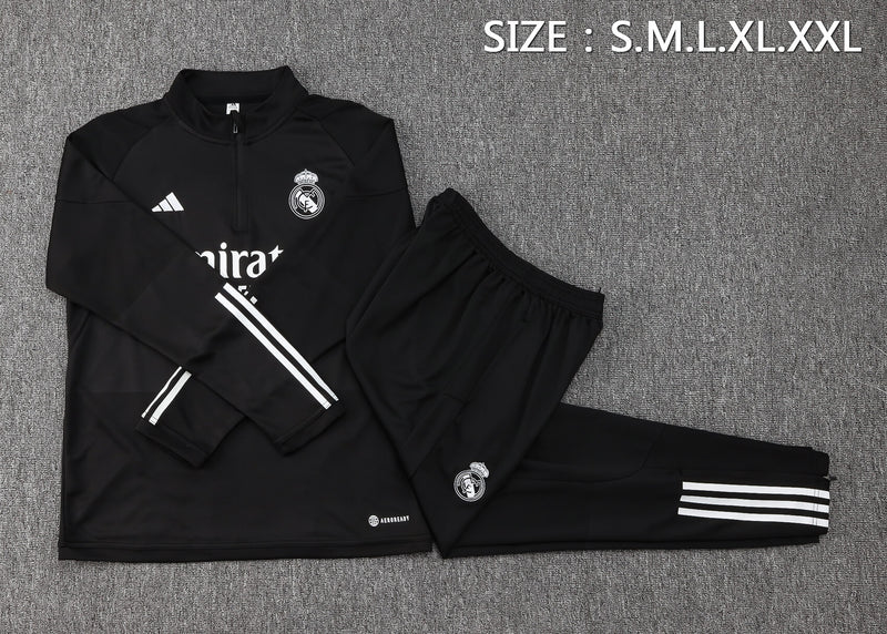 Conjunto de Treino Real Madrid 24/25 - Preto