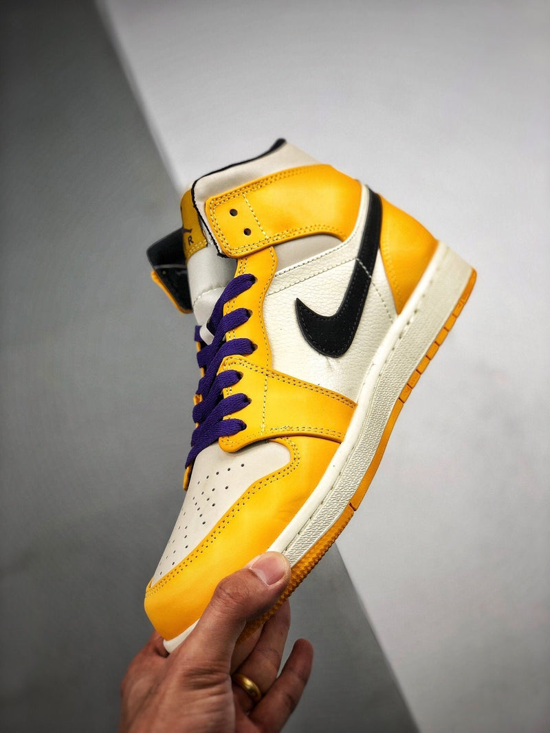 Tênis Nike Air Jordan 1 Mid SE "Lakers" - Rei da Pelada