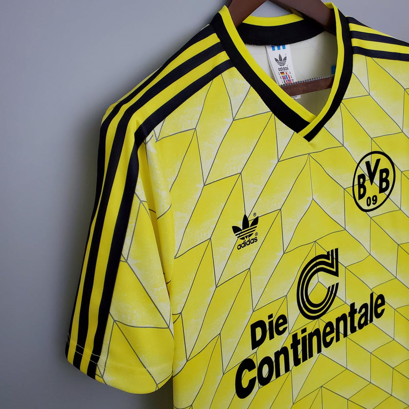 Camisa Borussia Dortmund Home (1) 1988 Adidas Retrô Masculina