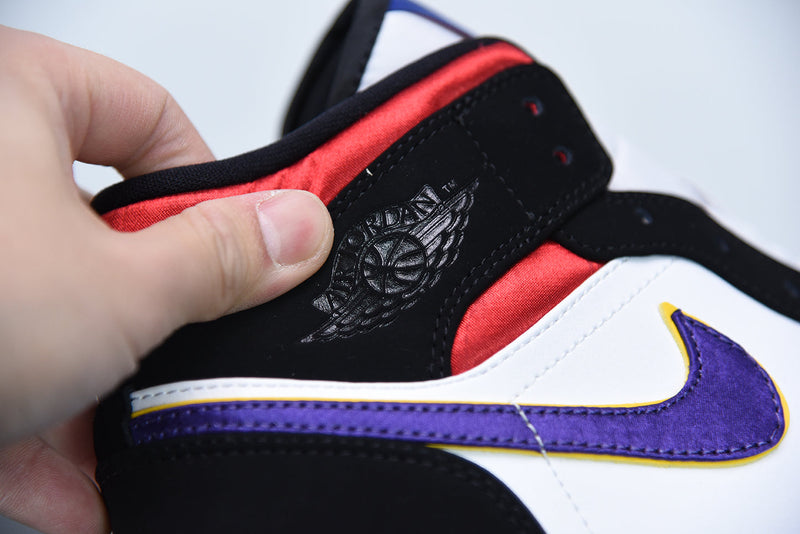 Tênis Nike Air Jordan 1 Mid "Lakers Top 3" - Rei da Pelada