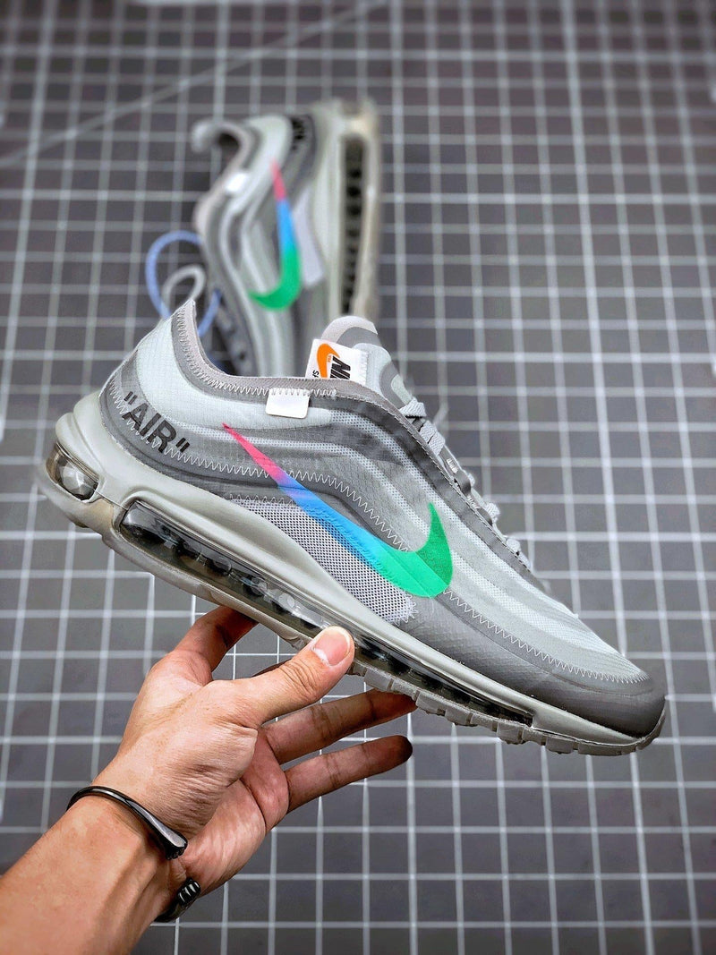 Tênis Nike Air Max 97 x OFF-White "Grey" - Rei da Pelada