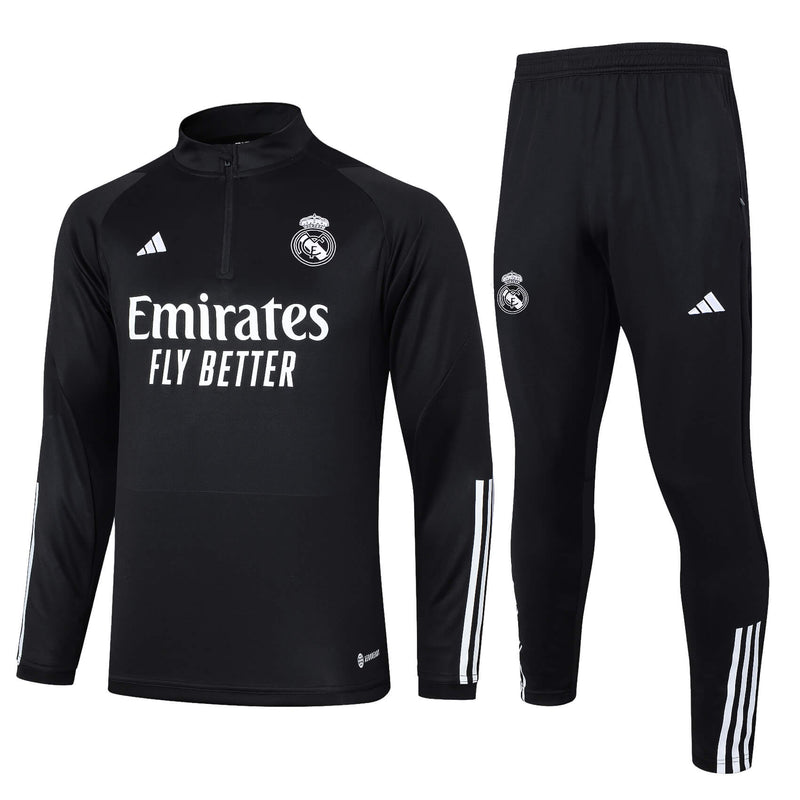 Conjunto de Treino Real Madrid 24/25 - Preto