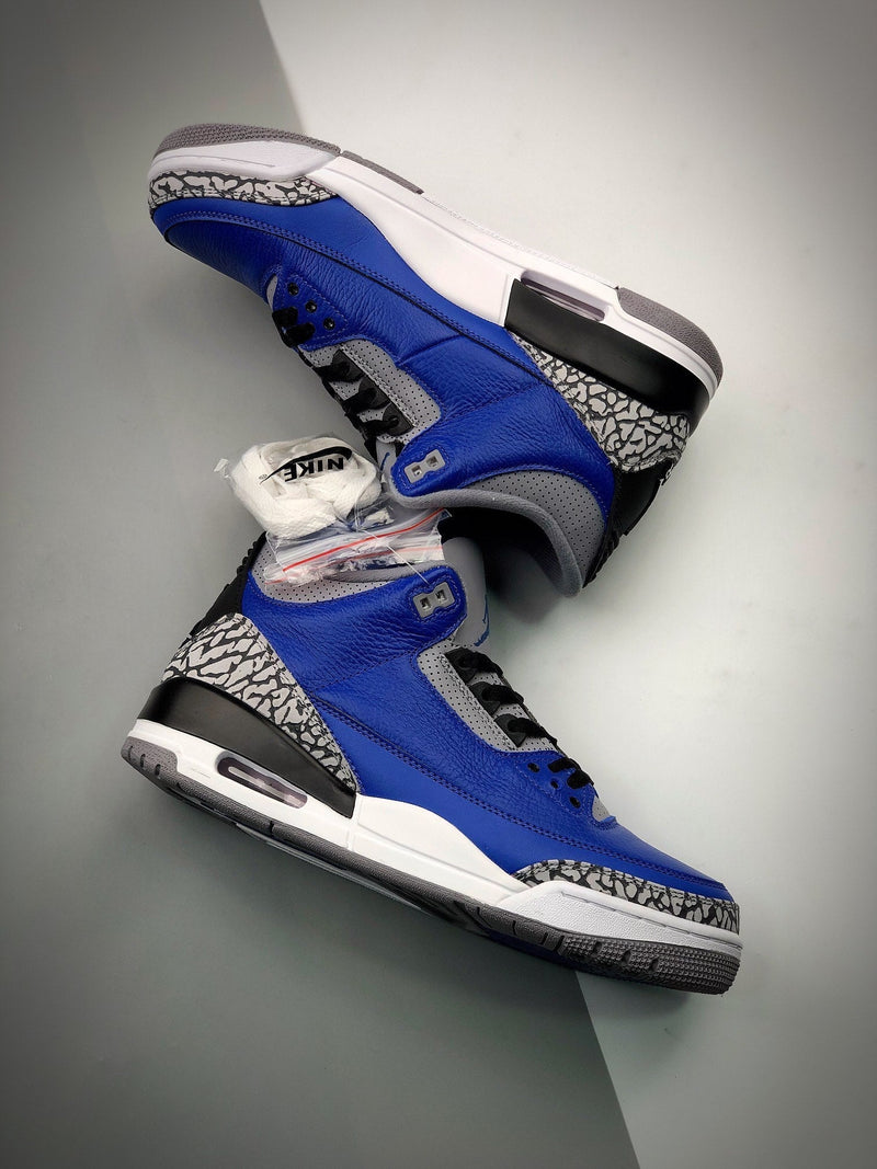 Tênis Nike Air Jordan 3 Retro "Blue Cement" - Rei da Pelada