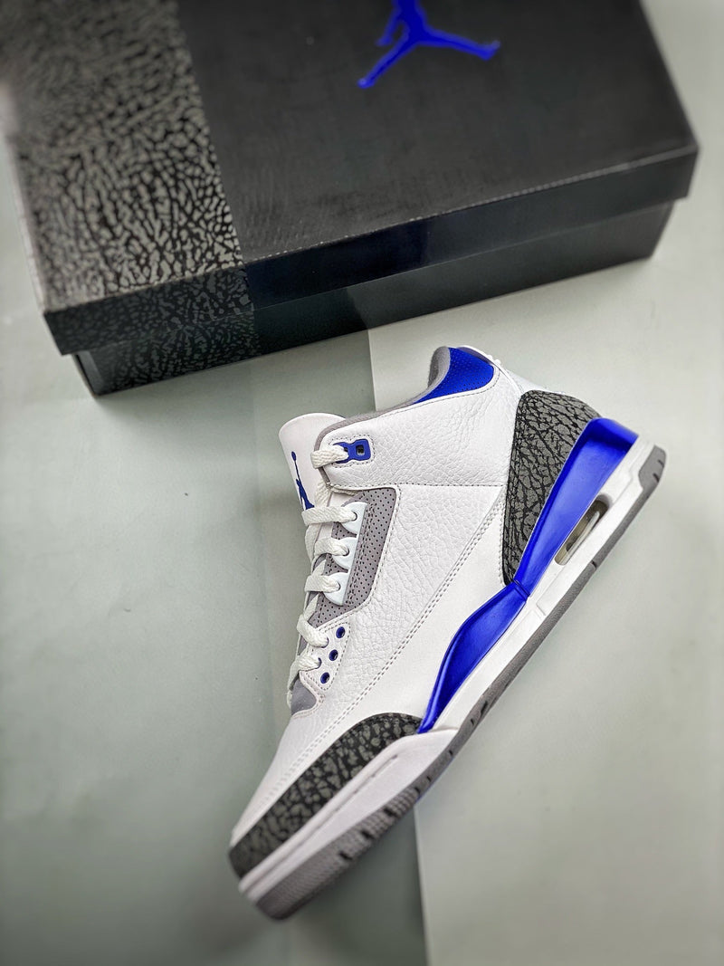 Tênis Nike Air Jordan 3 Retro "Racer Blue CT" - Rei da Pelada