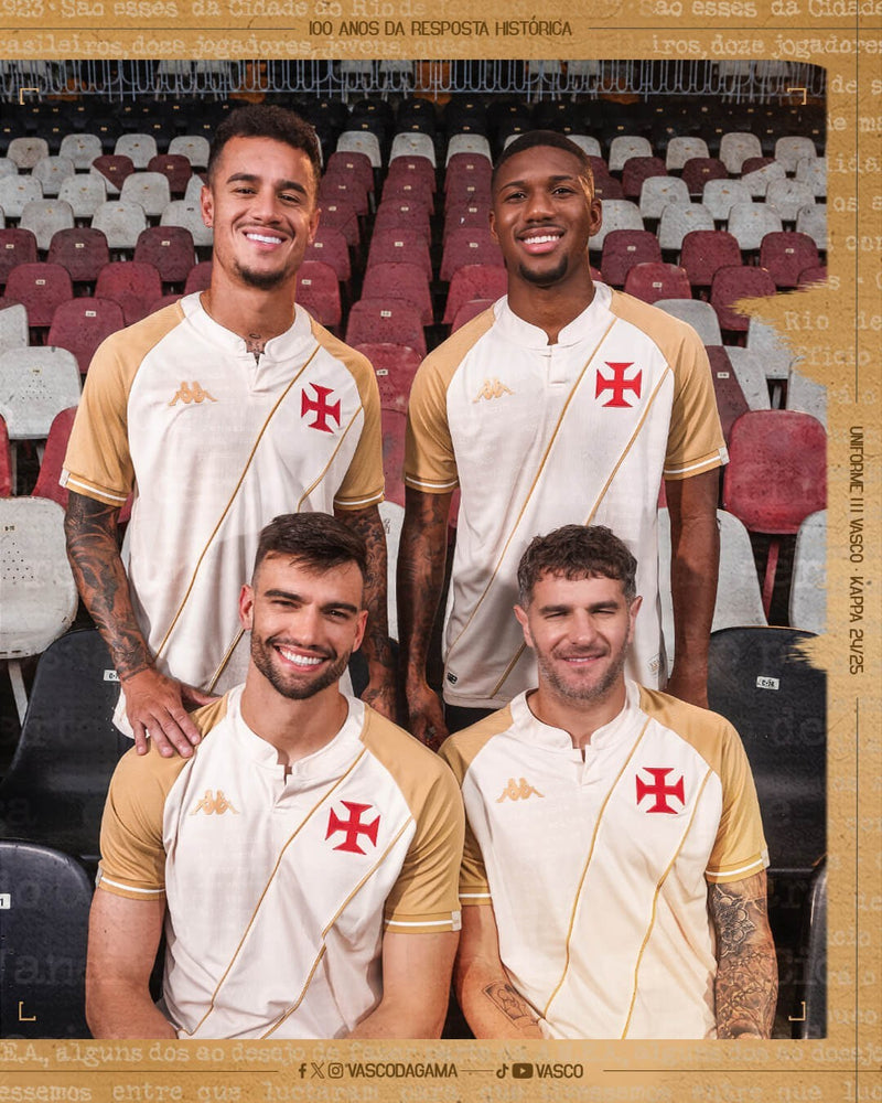 Camisa do Vasco Da Gama Third 2024/25 - Torcedor Masculina + Chaveiro de Brinde - Lançamento