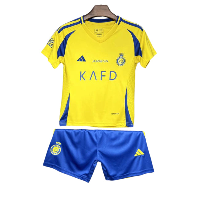 Kit Infantil Al Nassr Home 24/25 - Amarelo