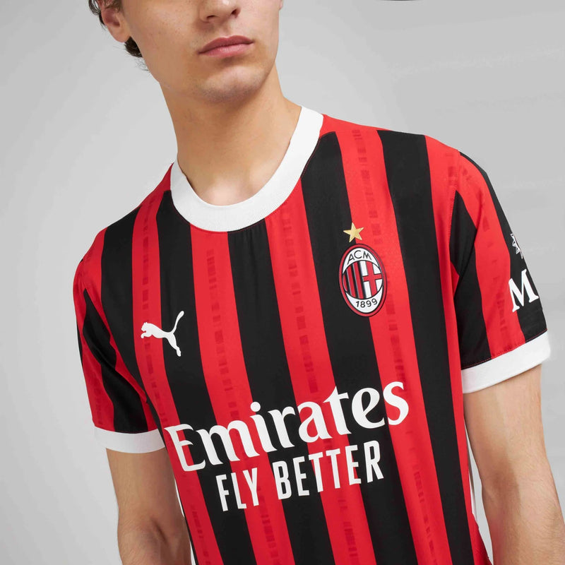 Camisa AC Milan Home 24/25 - Masculina Torcedor