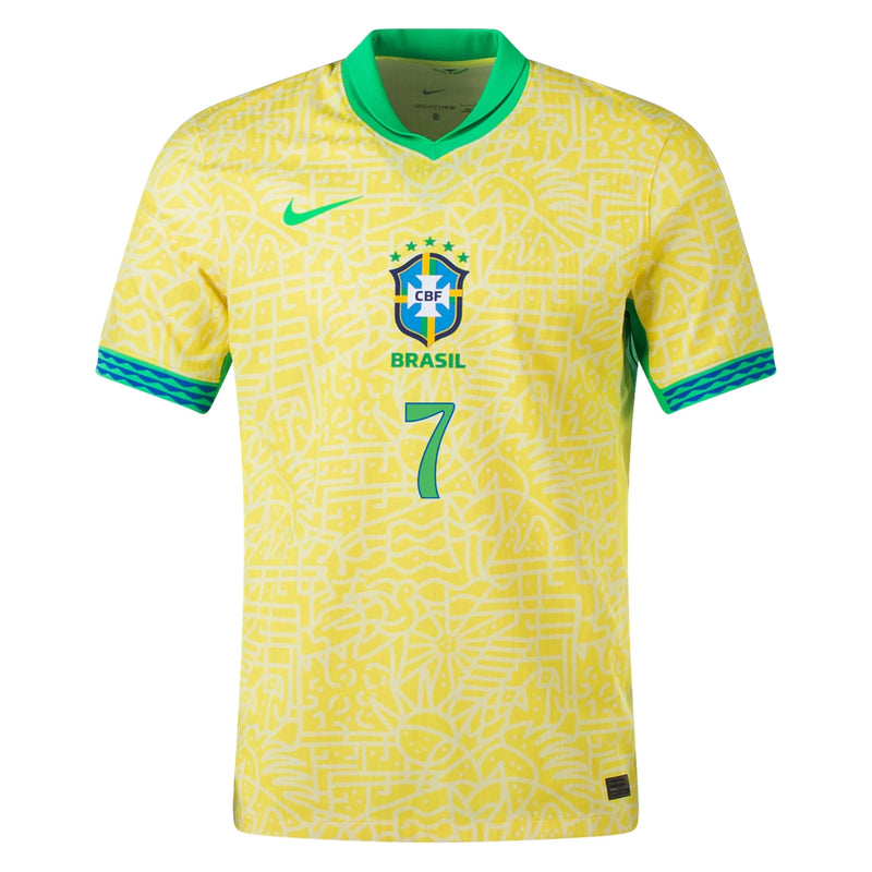 Camisa Brasil Home 24/25 - Vini Jr 7 - Masculina Torcedor